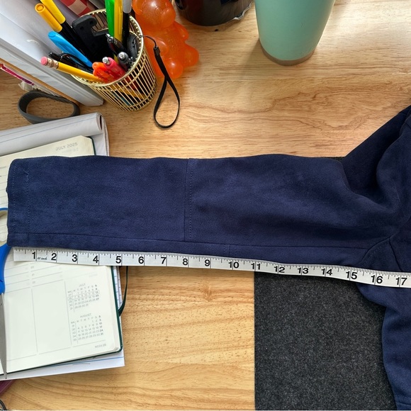 Blank NYC Blue Leather Moto Jacket - Picture 3 of 7